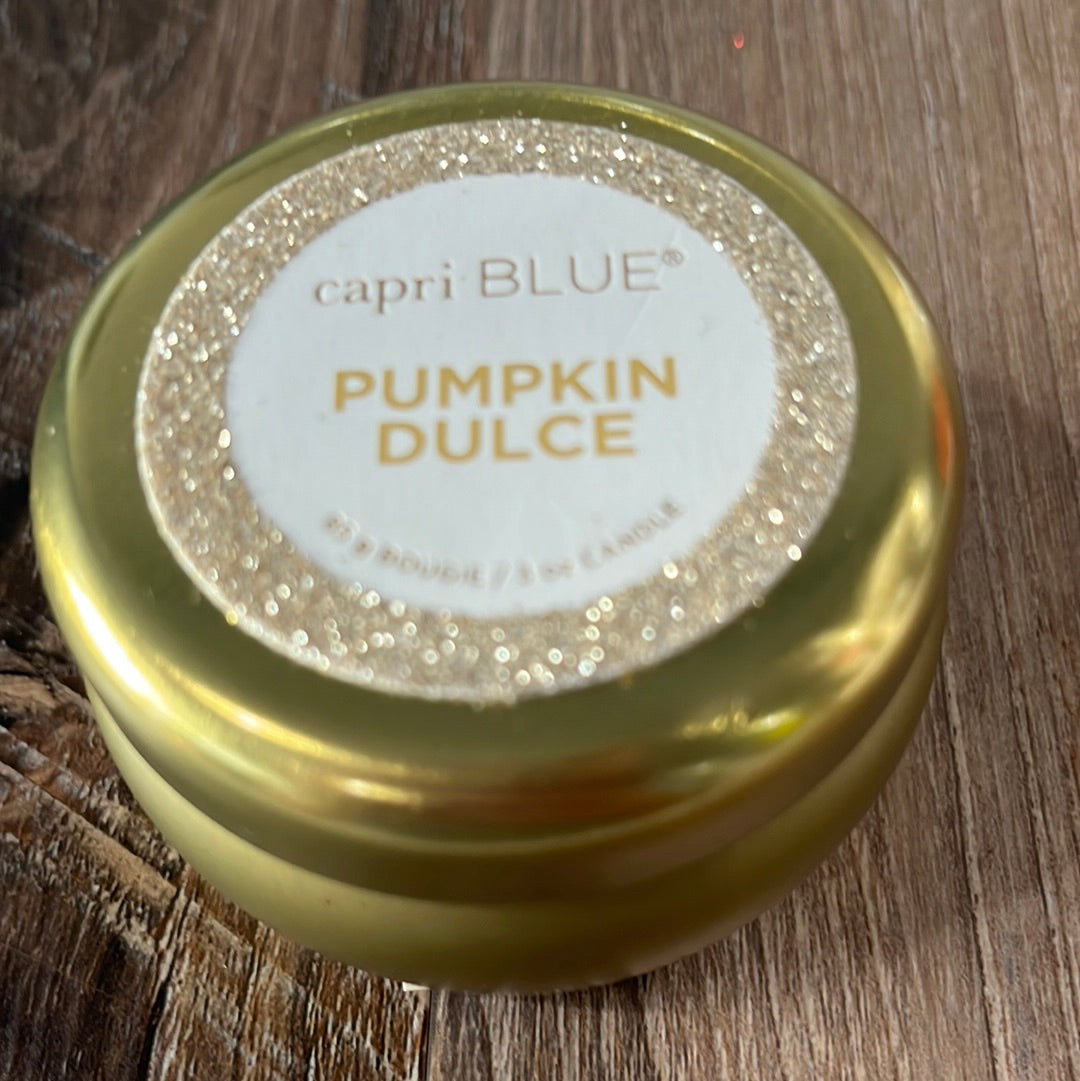 Pumpkin Dulce 3 oz. Capri Blue Glam Tin