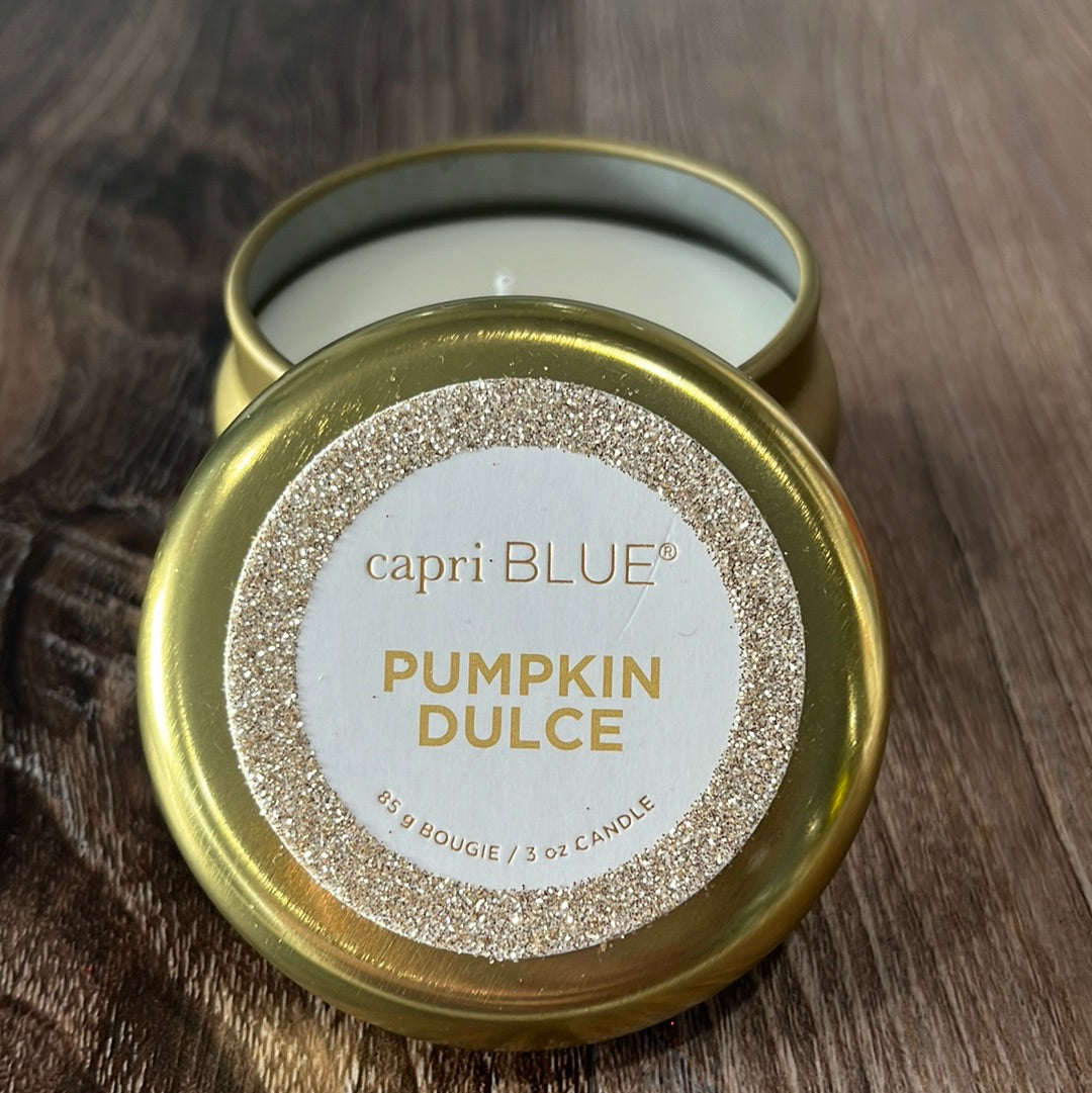 Pumpkin Dulce 3 oz. Capri Blue Glam Tin