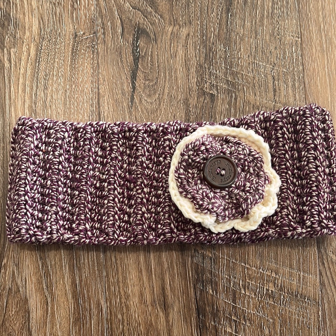 Hand crocheted headband