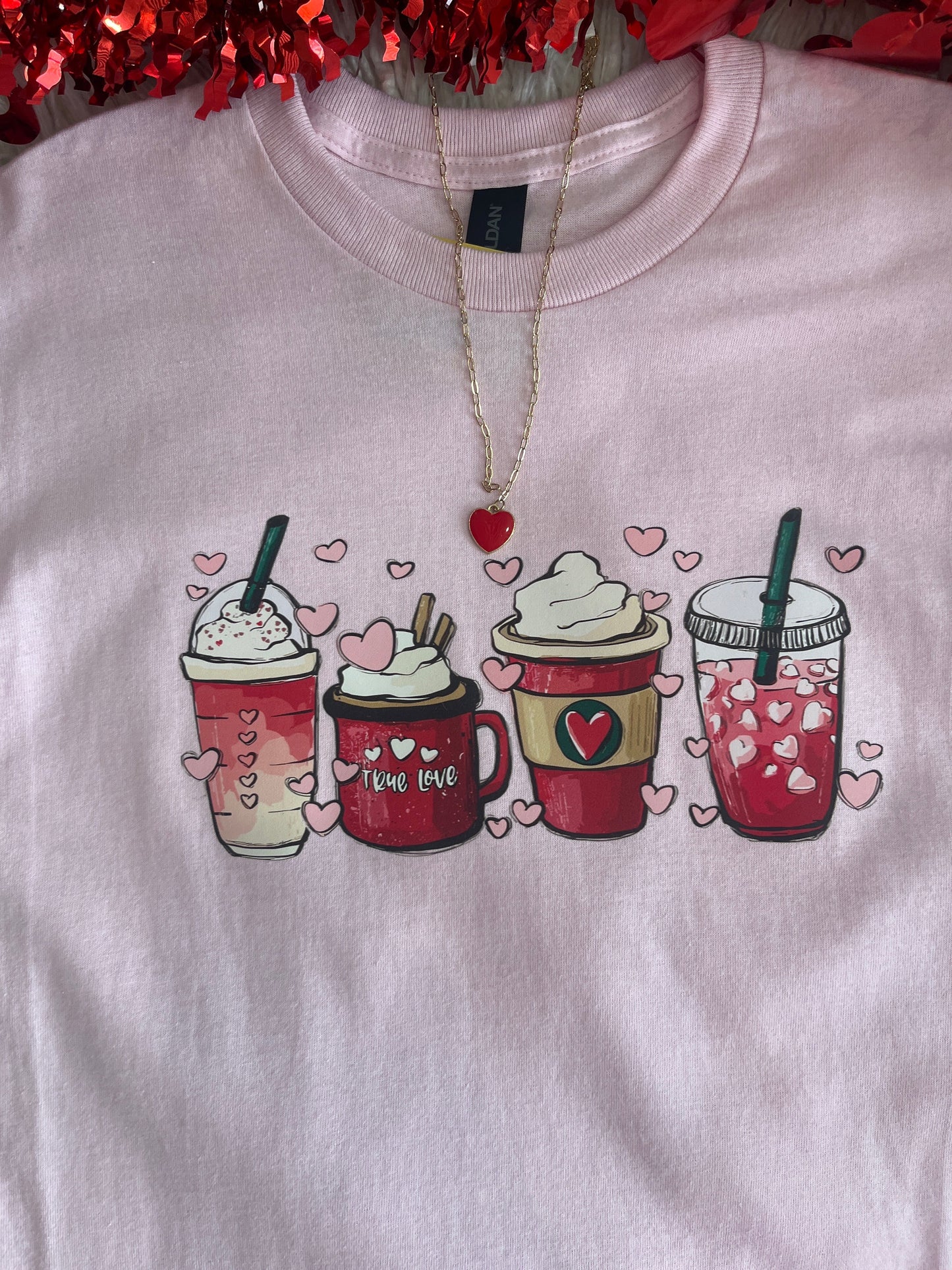 Plus size Coffee Love Valentines T