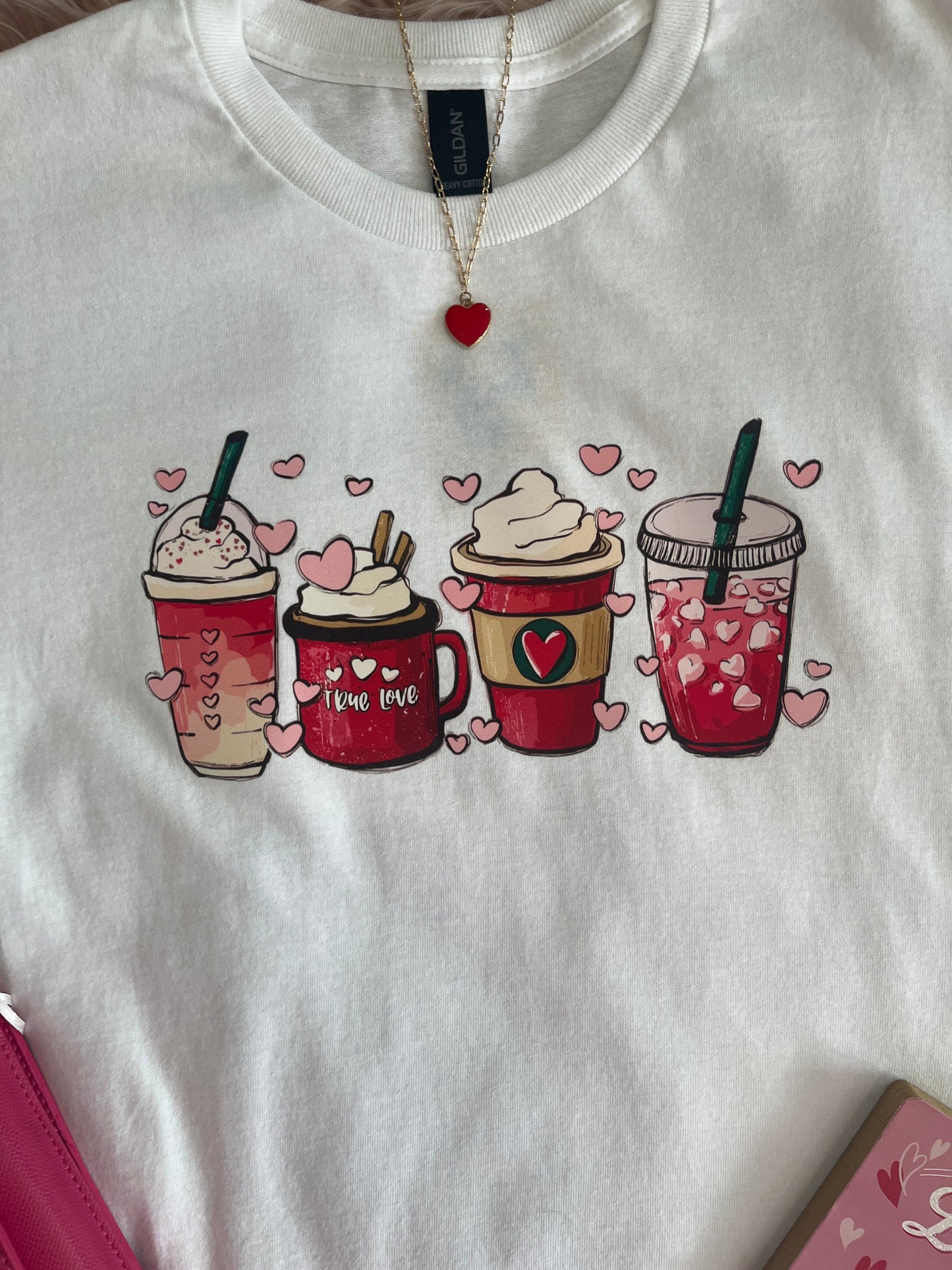 Plus size Coffee Love Valentines T