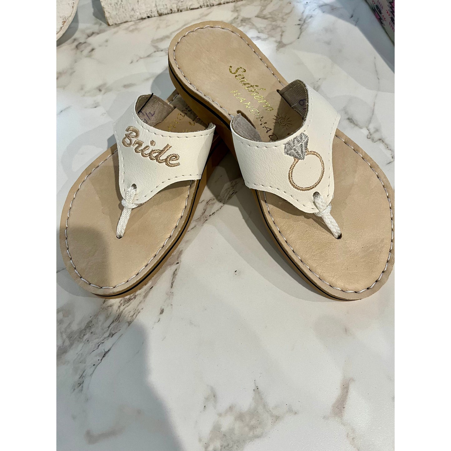 Handcrafted Bride Sandals with Arch Support