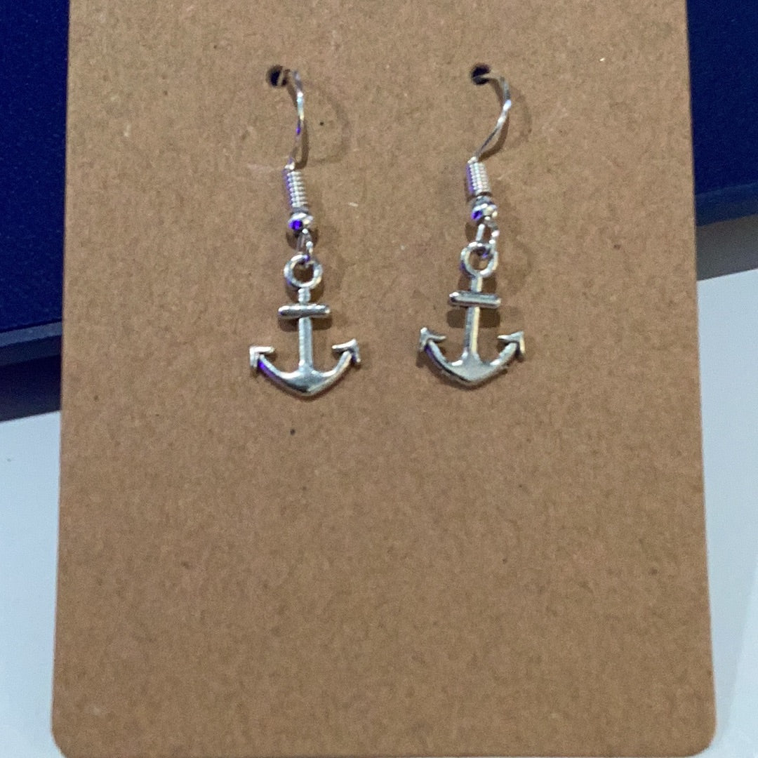 Handcrafted Mini Anchor Earrings